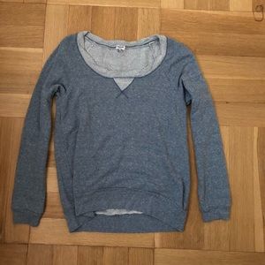 Splendid blue long sleeve sweater Small